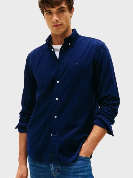 Вельветова сорочка Tommy Hilfiger синя