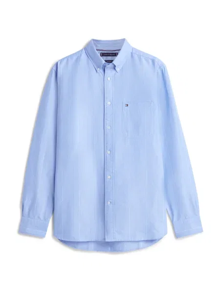 TOMMY HILFIGER Srajca HERITAGE svetlo modra / oranžna / roza bela