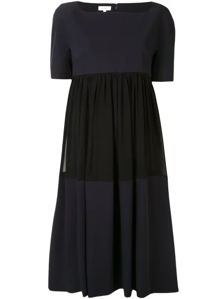Sukienka midi Delpozo do kolan garniturowa niebieska