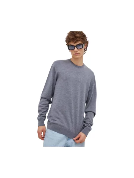 Les Deux sweter wełniany szary
