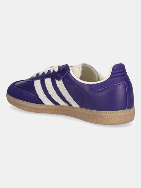 Kožené tenisky adidas Originals Samba OG fialové