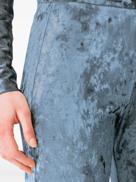 Pantaloni Forte_forte de catifea albastru