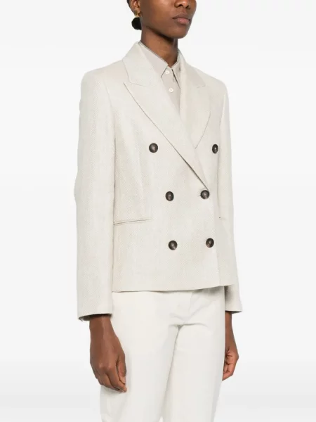 Sacou Brunello Cucinelli cu model herringbone