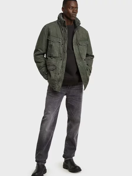 Джинсова куртка G-star Raw сіра