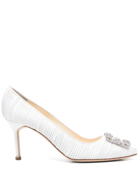 Lodičky Manolo Blahnik bílé