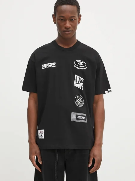 AAPE tricou din Fancy Main cu imprimeu negru