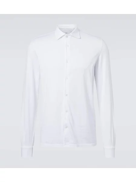 Košile Fedeli jersey bílá
