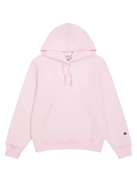 Bluza Z Kapturem Z Haftowanym Logo Dla Kobiet różowa