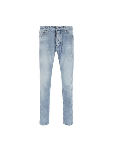 Jeansy straight leg Dsquared2 niebieskie