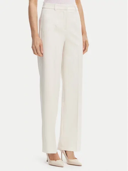 Morgan Pantaloni din Écru Straight Fit