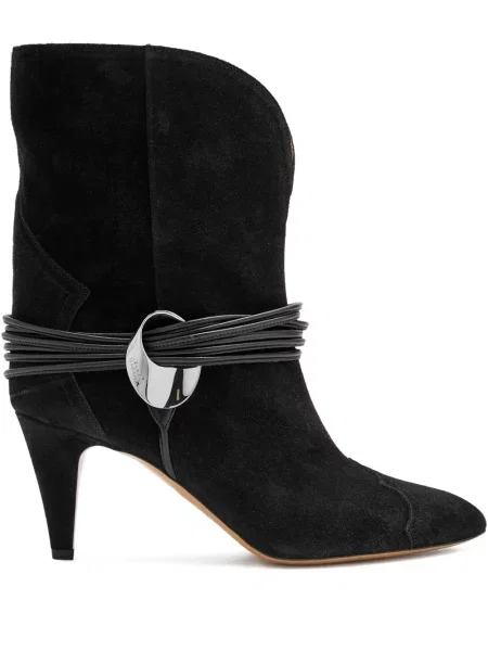 Botine Marant Etoile din piele de căprioară negru