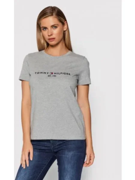Tommy Hilfiger Póló Heritage Regular Fit szürke