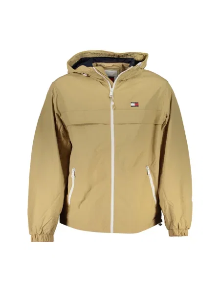 Kurtka Tommy Hilfiger z kapturem beżowa