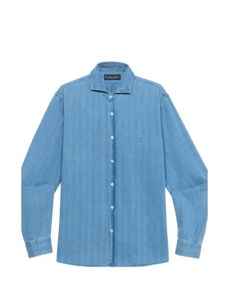Cămașă de blugi Brooks Brothers albastru