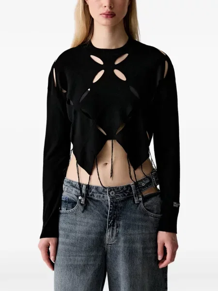 Lung top Karl Lagerfeld Jeans negru