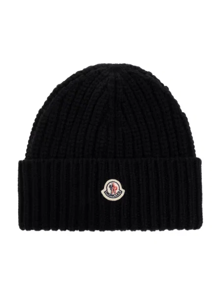 Czapka Moncler czarna
