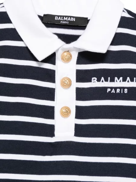 Koszulka polo dziecięca Balmain niebieska