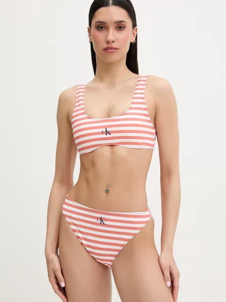 Calvin Klein plavková podprsenka oranžová