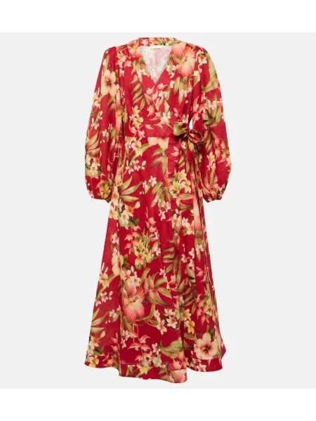 Rochie Zimmermann de in cu model floral de costum