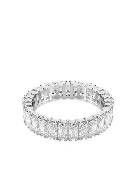 Inel Swarovski argintiu