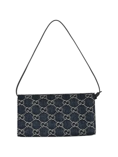 Geantă Gucci cu bretele albastru
