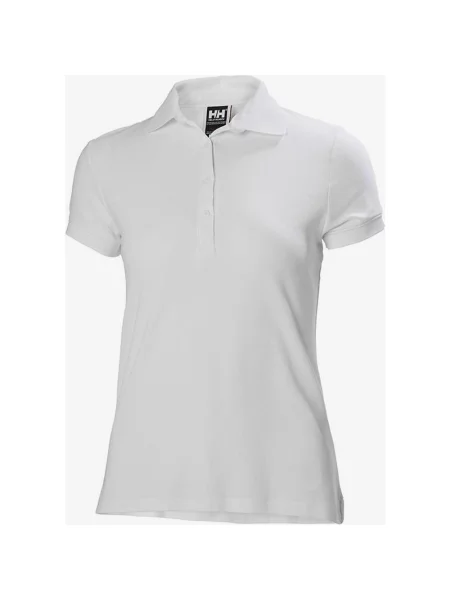 Koszulka polo Helly Hansen z krótkim rękawem i okrągłym dekoltem S biała