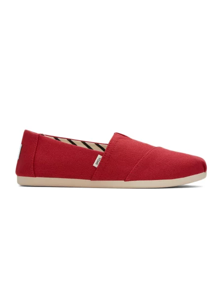 Toms Alpargata Recycled Cotton Canvas Wmn Kobiety Buty sportowe Toms Size: czerwony