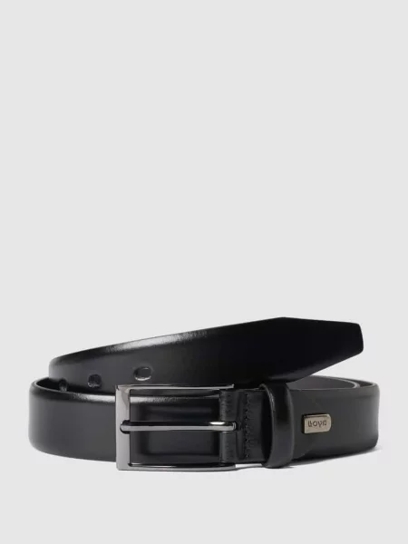 Skórzany ze sprzączką Lloyd Men's Belts czarny