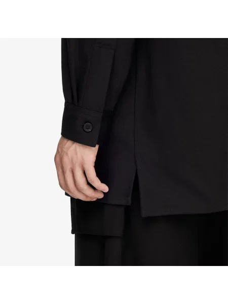 Cămașă Twill Utility Overshirt Black L negru