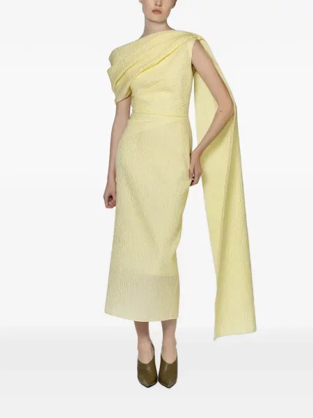 Rochie Roksanda drapată galben