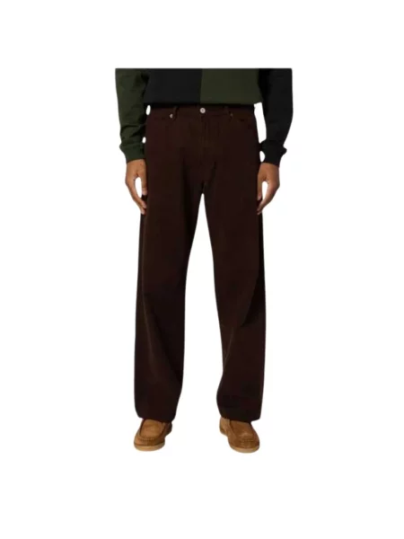 Jeansy straight leg Paul Smith brązowe