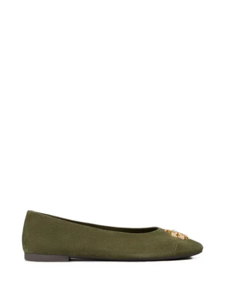 Balerini Tory Burch cu autograf verde