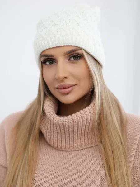 Șapcă Marka Niezdefiniowana din fleece alb
