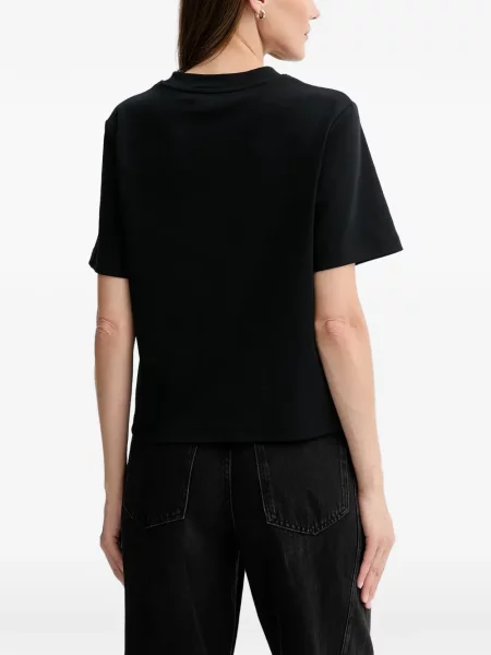 Тениска Allsaints с автограф черно