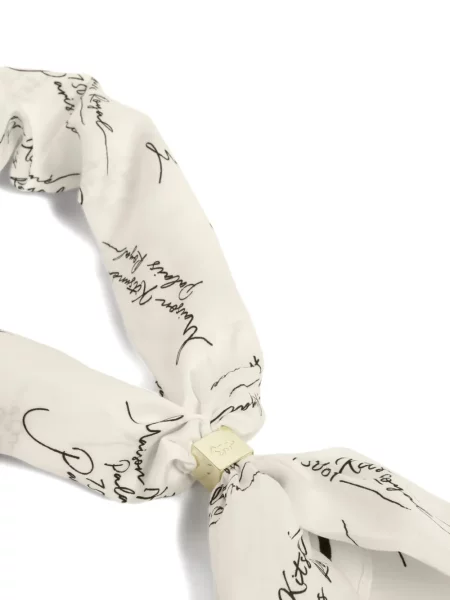 Fular Maison Kitsune alb