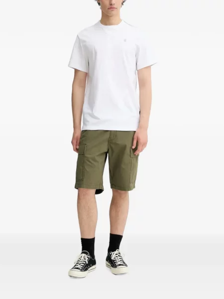 Scurt pantaloni scurți Levi's® cu broderie cu dungi alb