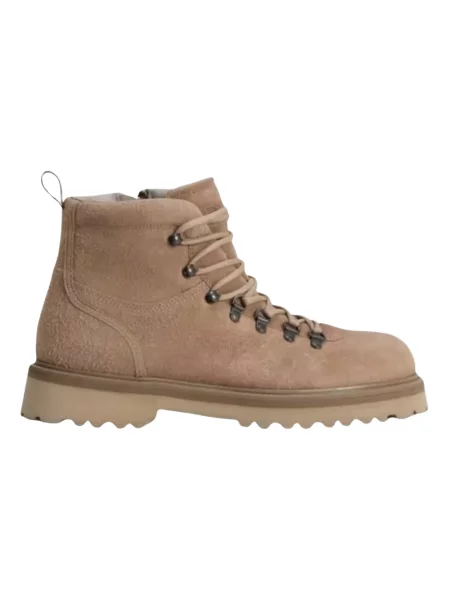 Buty trekkingowe Woolrich zamszowe trekkingowe brązowe