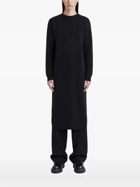 Lung hanorac Jil Sander de lână albastru