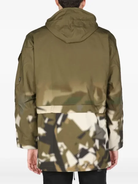Geacă Arkair cu imagine cu model camuflaj verde