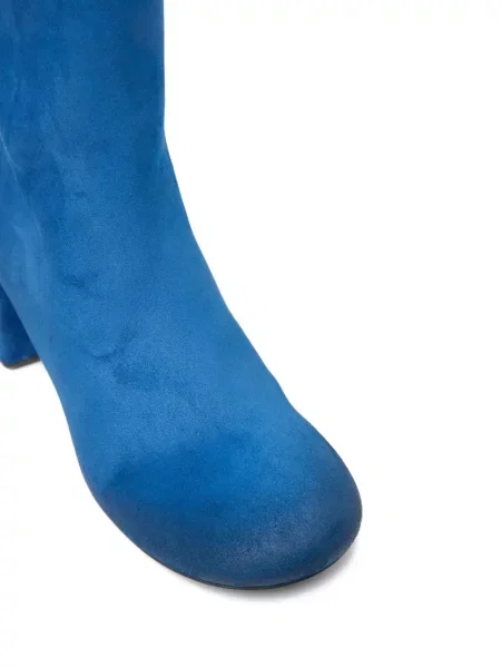 Botine Marsell din piele de căprioară albastru
