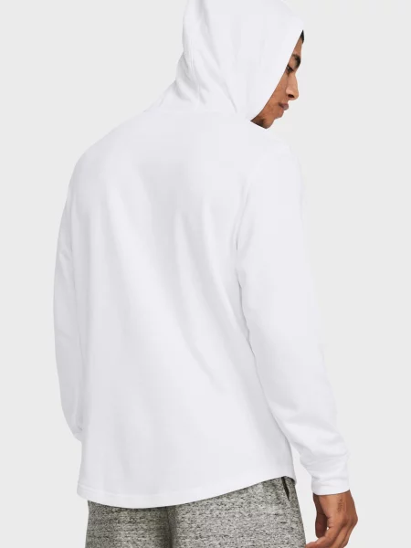 Махровая спортивная кофта Under Armour с капюшоном белая