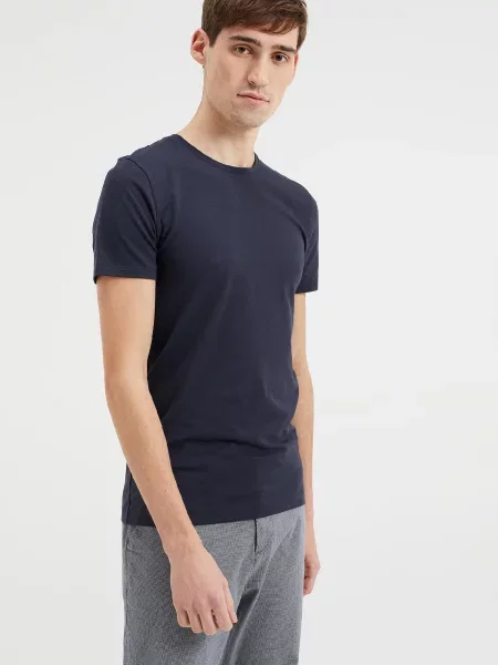 WE Fashion Tričko námornícka modrá