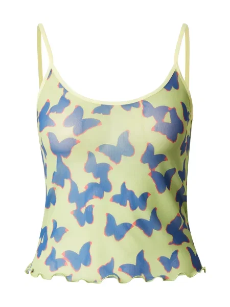 HUGO Top Dorinela kobalt modra / svetlo zelena / svetlo rdeča