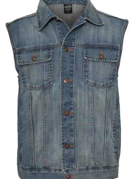 Urban Classics Vestă denim albastru