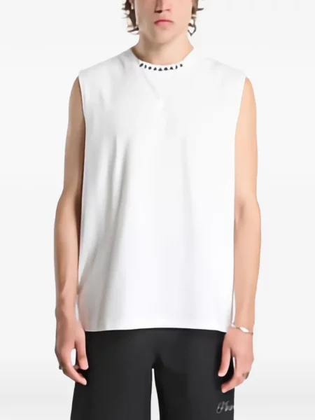 Tricou Pleasures fără mâneci alb