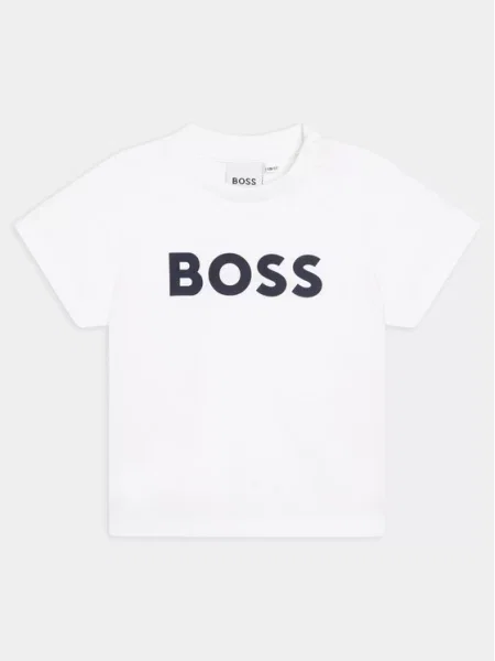 Kratka majica za dojenčka BOSS bela