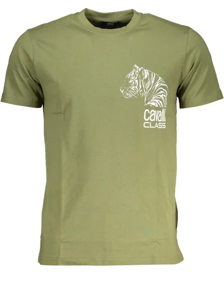 Tricou Cavalli Class scurt verde