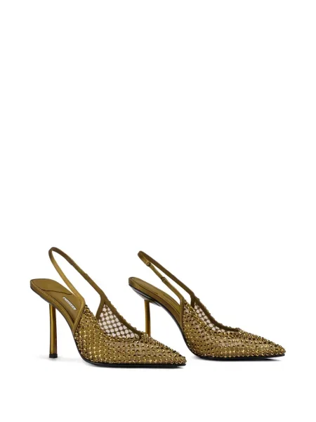 Pantofi cu toc Le Silla slingback verde