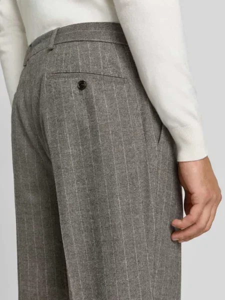 Spodnie o kroju regular fit szerokie z mieszanki wełny z dodatkiem Joop! Collection