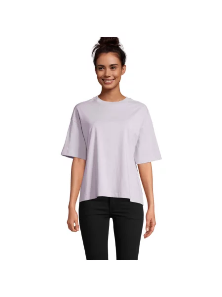 Koszulka Boxy Oversized T-shirt czerwona